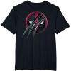 imageMarvel Studios Deadpool ampamp Wolverine Slashed Icon with Claws TShirtBlack