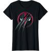 imageMarvel Studios Deadpool ampamp Wolverine Slashed Icon with Claws TShirtBlack