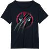 imageMarvel Studios Deadpool ampamp Wolverine Slashed Icon with Claws TShirtBlack