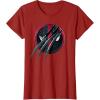imageMarvel Studios Deadpool ampamp Wolverine Slashed Icon with Claws TShirtCranberry Red