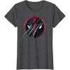 imageMarvel Studios Deadpool ampamp Wolverine Slashed Icon with Claws TShirtDark Heather Grey