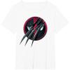 imageMarvel Studios Deadpool ampamp Wolverine Slashed Icon with Claws TShirtWhite