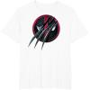 imageMarvel Studios Deadpool ampamp Wolverine Slashed Icon with Claws TShirtWhite