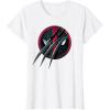 imageMarvel Studios Deadpool ampamp Wolverine Slashed Icon with Claws TShirtWhite