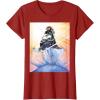 imageMarvel Studios Thunderbolts Comic Art Bucky Barnes Snow Jump TShirtCranberry Red