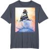 imageMarvel Studios Thunderbolts Comic Art Bucky Barnes Snow Jump TShirtHeather Blue
