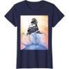 imageMarvel Studios Thunderbolts Comic Art Bucky Barnes Snow Jump TShirtNavy Blue