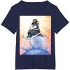 imageMarvel Studios Thunderbolts Comic Art Bucky Barnes Snow Jump TShirtNavy Blue