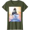 imageMarvel Studios Thunderbolts Comic Art Bucky Barnes Snow Jump TShirtOlive Green
