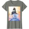 imageMarvel Studios Thunderbolts Comic Art Bucky Barnes Snow Jump TShirtOlive Heather