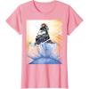 imageMarvel Studios Thunderbolts Comic Art Bucky Barnes Snow Jump TShirtPink