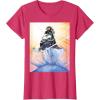 imageMarvel Studios Thunderbolts Comic Art Bucky Barnes Snow Jump TShirtRed Heather