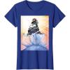 imageMarvel Studios Thunderbolts Comic Art Bucky Barnes Snow Jump TShirtRoyal Blue