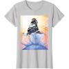 imageMarvel Studios Thunderbolts Comic Art Bucky Barnes Snow Jump TShirtSilver Grey