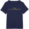 imageMarvel Studios Thunderbolts Movie Logo TShirtNavy Blue