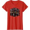 imageMarvel Studios Thunderbolts Team Glitched with Logo TShirtRed