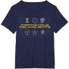 imageMarvel Studios Thunderbolts quotDisposable Delinquentsquot Icons TShirtNavy Blue