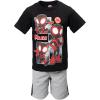imageMarvel TShirt and Mesh Shorts Outfit Set Toddler to Big Kid Sizes 2T  1416BlackGray