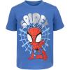 imageMarvel TShirt and Mesh Shorts Outfit Set Toddler to Big Kid Sizes 2T  1416BlueBlack