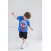 imageMarvel TShirt and Mesh Shorts Outfit Set Toddler to Big Kid Sizes 2T  1416BlueBlack
