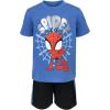 imageMarvel TShirt and Mesh Shorts Outfit Set Toddler to Big Kid Sizes 2T  1416BlueBlack