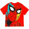 imageMarvel TShirt and Mesh Shorts Outfit Set Toddler to Big Kid Sizes 2T  1416Red  Black  Spiderman