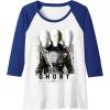 imageMarvel Thunderbolts Ava Starr Ghost Showcase Raglan Baseball TeeRoyal BlueWhite