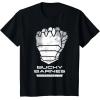 imageMarvel Thunderbolts Bucky Barnes Winter Soldier Hand Logo TShirtBlack