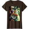 imageMarvel Thunderbolts Comic Cover Art Bucky and Team TShirtBrown