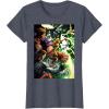 imageMarvel Thunderbolts Comic Cover Art Bucky and Team TShirtHeather Blue