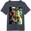 imageMarvel Thunderbolts Comic Cover Art Bucky and Team TShirtHeather Blue