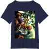 imageMarvel Thunderbolts Comic Cover Art Bucky and Team TShirtNavy Blue