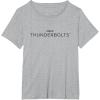 imageMarvel Thunderbolts Movie Black Logo TShirtHeather Grey