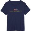 imageMarvel Thunderbolts Movie Color Logo TShirtNavy Blue
