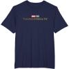 imageMarvel Thunderbolts Movie Color Logo TShirtNavy Blue