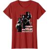 imageMarvel Thunderbolts Super Soldiers Panels Showcase TShirtCranberry Red