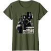 imageMarvel Thunderbolts Super Soldiers Panels Showcase TShirtOlive Green
