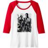 imageMarvel Thunderbolts Topographic Map Group Shot Raglan Baseball TeeRedWhite