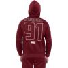 imageMarvel Zip Up Athletic Track Hoodie Adult Sizes XSmall  2XLMaroon  Deadpool