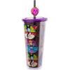 imageSilver Buffalo Marvel Avengers SpiderMan Plastic Cold Cup with Lid and Straw Topper 24 OuncesDisney Villains