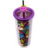 imageSilver Buffalo Marvel Avengers SpiderMan Plastic Cold Cup with Lid and Straw Topper 24 OuncesDisney Villains