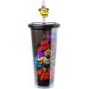 imageSilver Buffalo Marvel Avengers SpiderMan Plastic Cold Cup with Lid and Straw Topper 24 OuncesFive Night at Freddys I Survived