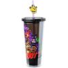 imageSilver Buffalo Marvel Avengers SpiderMan Plastic Cold Cup with Lid and Straw Topper 24 OuncesFive Night at Freddys I Survived