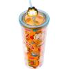 imageSilver Buffalo Marvel Avengers SpiderMan Plastic Cold Cup with Lid and Straw Topper 24 OuncesGarfield Junk Food