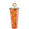 imageSilver Buffalo Marvel Avengers SpiderMan Plastic Cold Cup with Lid and Straw Topper 24 OuncesGarfield Junk Food