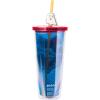 imageSilver Buffalo Marvel Avengers SpiderMan Plastic Cold Cup with Lid and Straw Topper 24 OuncesHarry Potter Hogwarts House Crest