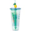 imageSilver Buffalo Marvel Avengers SpiderMan Plastic Cold Cup with Lid and Straw Topper 24 OuncesLilo and Stitch Glitter