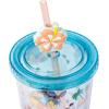 imageSilver Buffalo Marvel Avengers SpiderMan Plastic Cold Cup with Lid and Straw Topper 24 OuncesLilo and Stitch Island Chilling