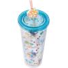 imageSilver Buffalo Marvel Avengers SpiderMan Plastic Cold Cup with Lid and Straw Topper 24 OuncesLilo and Stitch Island Chilling