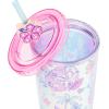 imageSilver Buffalo Marvel Avengers SpiderMan Plastic Cold Cup with Lid and Straw Topper 24 OuncesLilo and Stitch and Angel Love Iridescent